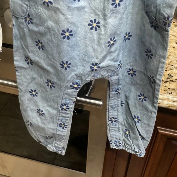 Carter's Blue Floral One Piece - 18 Months - Picture 7 of 9